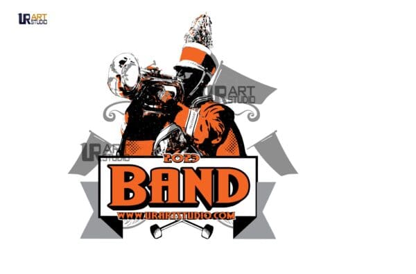 2023 BAND VECTOR LOGO DESIGN FOR PRINT