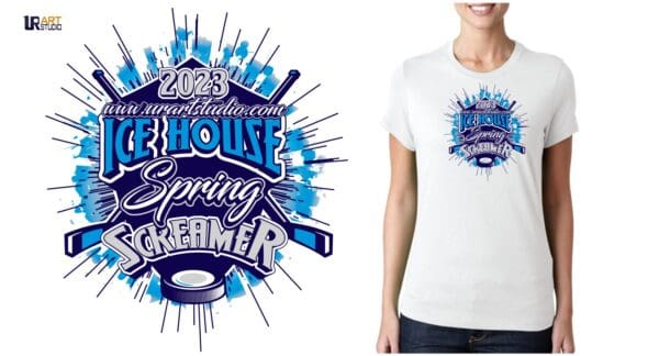 2023 ICE HOUSE SPRING SCREAMER VECTOR LOGO DESIGN FOR PRINT