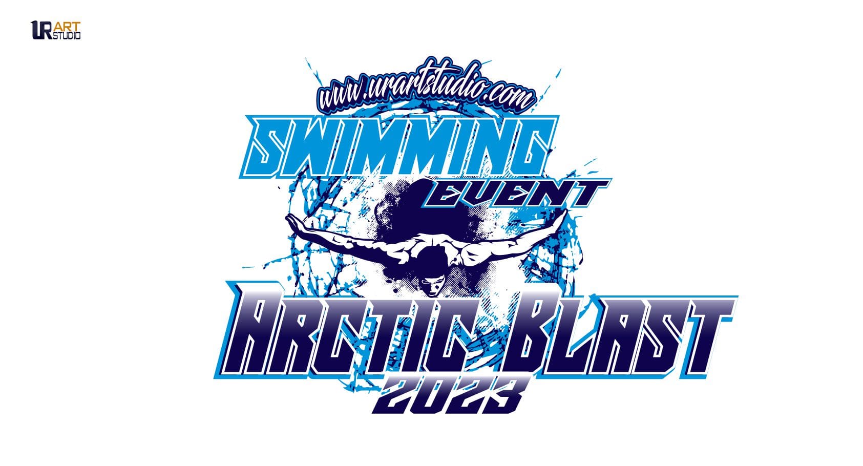 Swim Event Logo Designs Made Easy with MyEventArtist.com