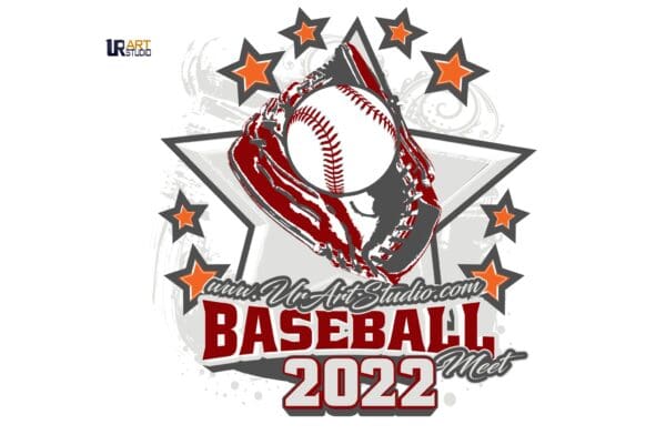 BASEBALL MEET 2022 DOWNLOADABLE VECTOR LOGO DESIGN FOR PRINT