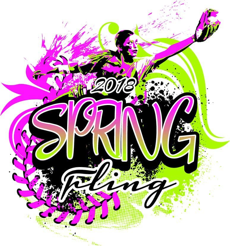 FREE SOFTBALL LOGO DOWNLOAD SPRING FLING 2018 WITH ADJUSTABLE FONT