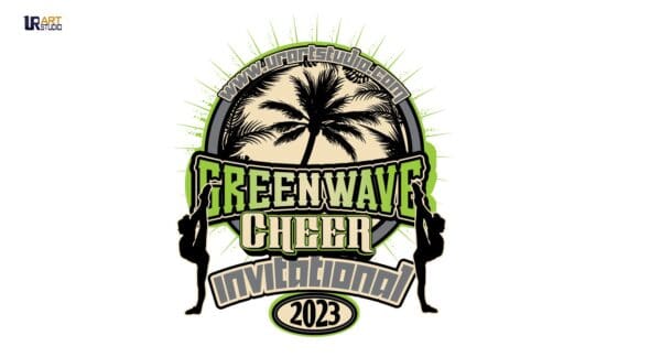 GREENWAVE CHEER INVITATIONAL VECTOR LOGO DESIGN FOR PRINT 2023.ai