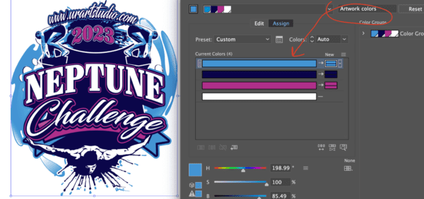 NEPTUNE CHALLENGE 2023 SWIMMING VECTOR LOGO DESIGN FOR PRINT