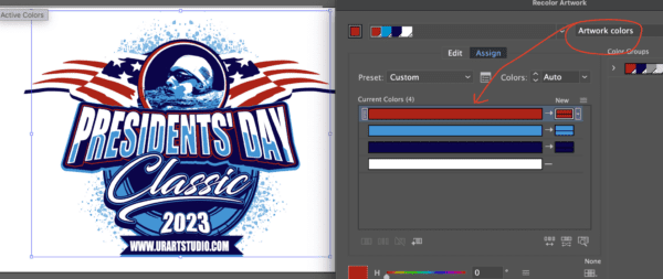 PRESIDENTS DAY CLASSIC 2023 VECTOR LOGO DESIGN FOR PRINT 2023