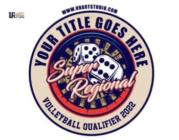 SUPER REGIONAL VOLLEYBALL QUALIFIER LOGO DESIGN