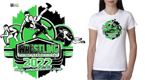 WRESTLING YOUTH SECTIONS PRINTABLE VECTOR LOGO DESIGN 2022