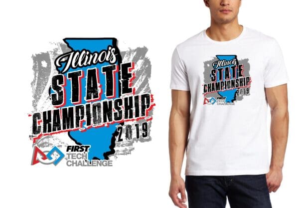 ILLINOIS STATE SWIM CHAMPIONSHIP VECTOR LOGO DESIGN FOR PRINT