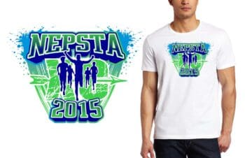 NEPSTA TRACK AND FIELD VECTOR LOGO DESIGN FOR PRINT