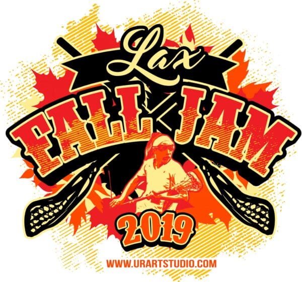 LAX FALLJAM LACROSSE CUSTOMIZABLE VECTOR LOGO DESIGN FOR PRINT