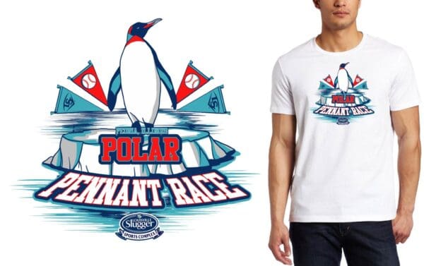 POLAR PENNANT RACE VECTOR LOGO DESIGN FOR PRINT