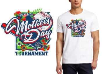 MOTHERS DAY MPS HOCKEY TOURNAMENT VECTOR LOGO DESIGN FOR PRINT