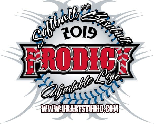 SOFTBALL OR BASEBALL PRODIGY VECTOR LOGO DESIGN FOR PRINT