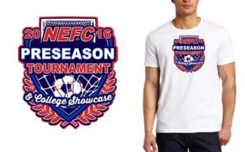 NEFC PRESEASON FOOTBALL TOURNAMENT VECTOR LOGO DESIGN FOR PRINT