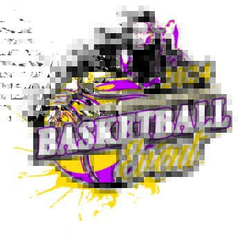 girls basketball event vector logo design ready for print