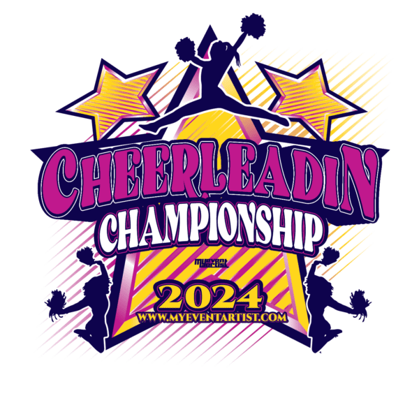 cheer event championship logo design for print-01