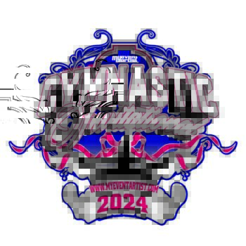 gymnastic invitational logo design for print