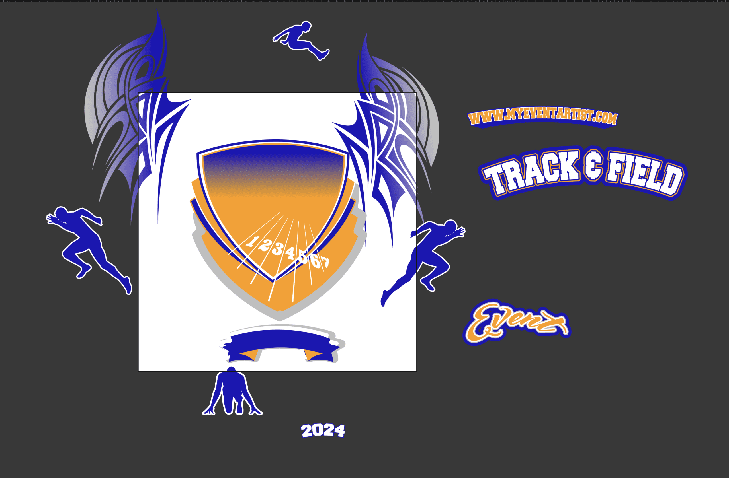 logo for track and field event 1
