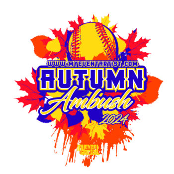 softball event autumn ambush logo design for print-01