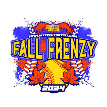 softball event fall frenzy logo design for print-01