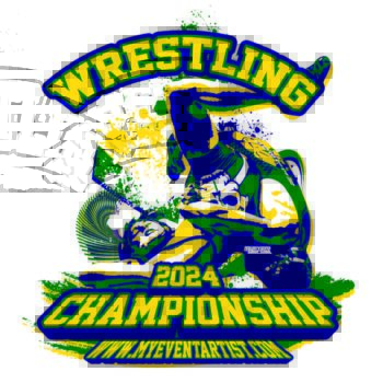 wrestling championship event logo design for print-01
