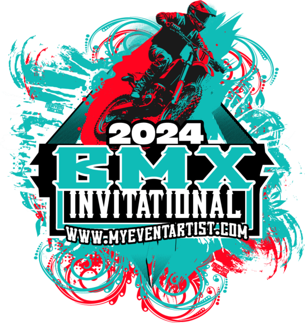 BMX INVITATIONAL EVENT PRINT READY VECTOR LOGO DESIGN 3