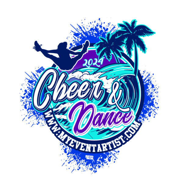 CHEER AND DANCE CHAMPIONSHIP EVENT PRINT READY VECTOR DESIGN