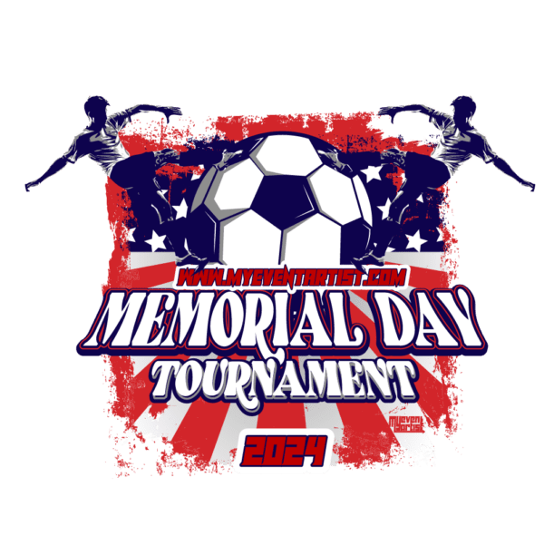 SOCCER MEMORIAL DAY EVENT PRINT READY VECTOR DESIGN