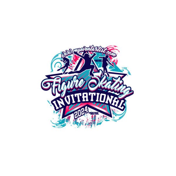 FIGURE SKATING EVENT FIGURE SKATING INVITATIONAL PRINT READY VECTOR DESIGN-01