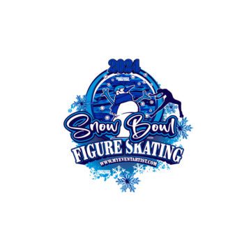 FIGURE SKATING EVENT SNOW BALL PRINT READY VECTOR DESIGN-01