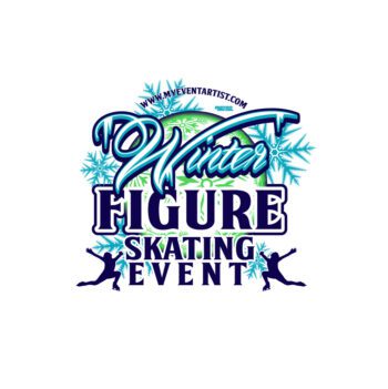FIGURE SKATING EVENT WINTER FIGURE SKATING PRINT READY VECTOR DESIGN-01