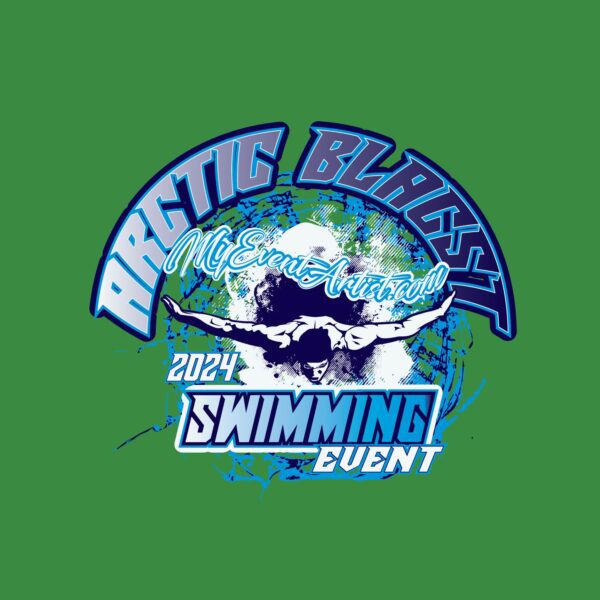 ADJUSTABLE SWIMMING VECTOR LOGO DESIGN, ARCTIC BLAST EVENT