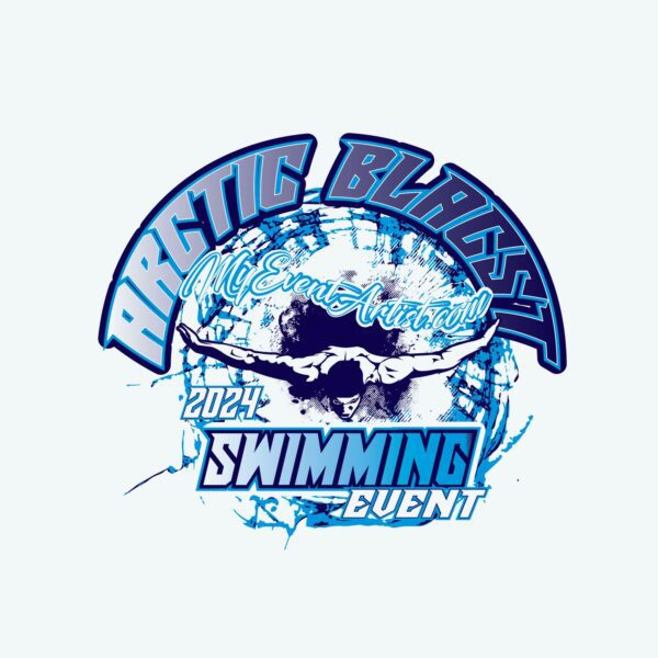 ADJUSTABLE SWIMMING VECTOR LOGO DESIGN, ARCTIC BLAST EVENT