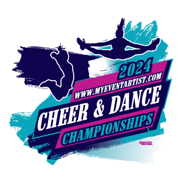 CHEER AND DANCE CHAMPIONSHIPS PRINT READY VECTOR DESIGN