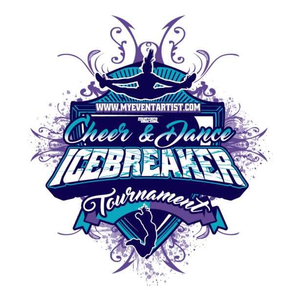 CHEER & DANCE ICEBREAKER TOURNAMENT EVENT PRINT READY VECTOR DESIGN