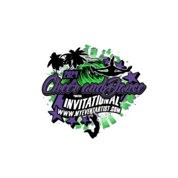 CHEER AND DANCE INVITATIONAL EVENT PRINT READY VECTOR DESIGN
