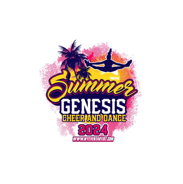 CHEER AND DANCE SUMMER GENESIS EVENT PRINT READY VECTOR DESIGN
