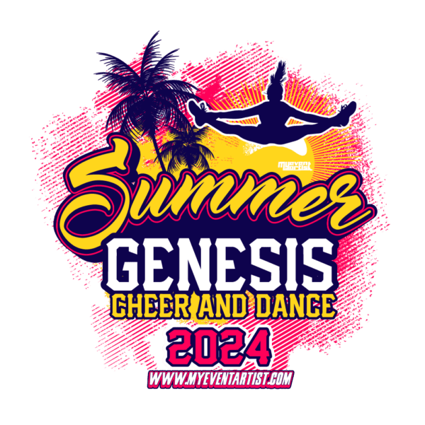 CHEER AND DANCE SUMMER GENESIS EVENT PRINT READY VECTOR DESIGN