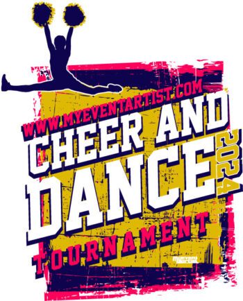 CHEER AND DANCE TOURNAMENT EVENT PRINT READY VECTOR DESIGN