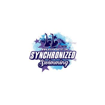 SYNCHRONIZED SWIMMING EVENT PRINT READY VECTOR DESIGN3