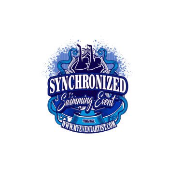 SYNCHRONIZED SWIMMING EVENT PRINT READY VECTOR DESIGN4