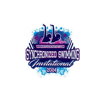 SYNCHRONIZED SWIMMING INVITATIONAL EVENT PRINT READY VECTOR DESIGN6-01