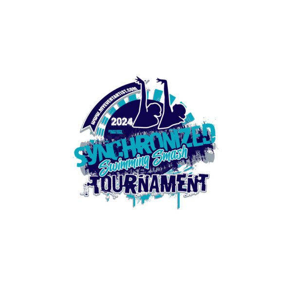 SYNCHRONIZED SWIMMING SMASH TOURNAMENT EVENT PRINT READY VECTOR DESIGN10-01