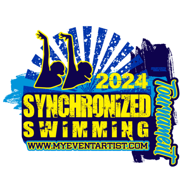 SYNCHRONIZED SWIMMING TOURNAMENT EVENT PRINT READY VECTOR DESIGN9-01