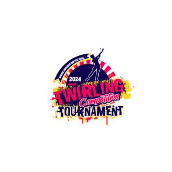 TWIRLING COMPETITION TOURNAMENT EVENT PRINT READY VECTOR DESIGN10-01
