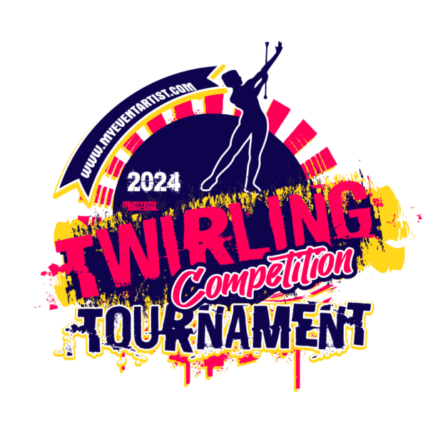 TWIRLING COMPETITION TOURNAMENT EVENT PRINT READY VECTOR DESIGN10-01