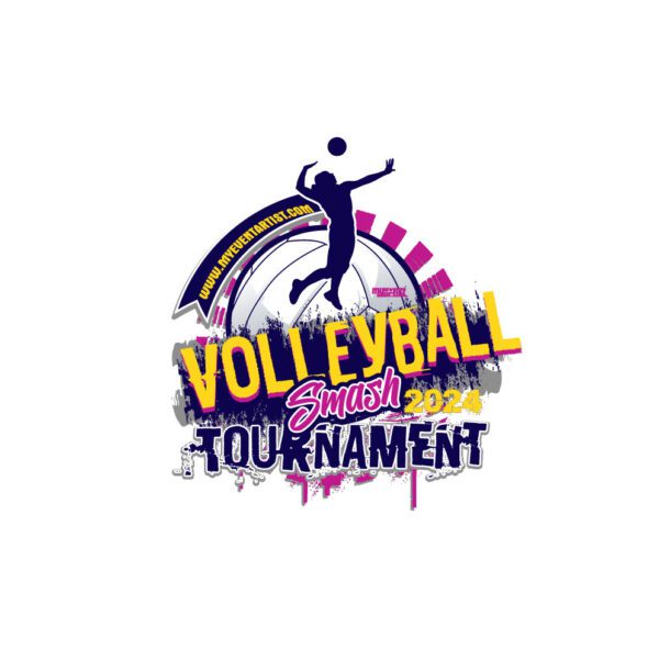 VOLLEYBALL SMASH TOURNAMENT EVENT PRINT READY VECTOR DESIGN9-01