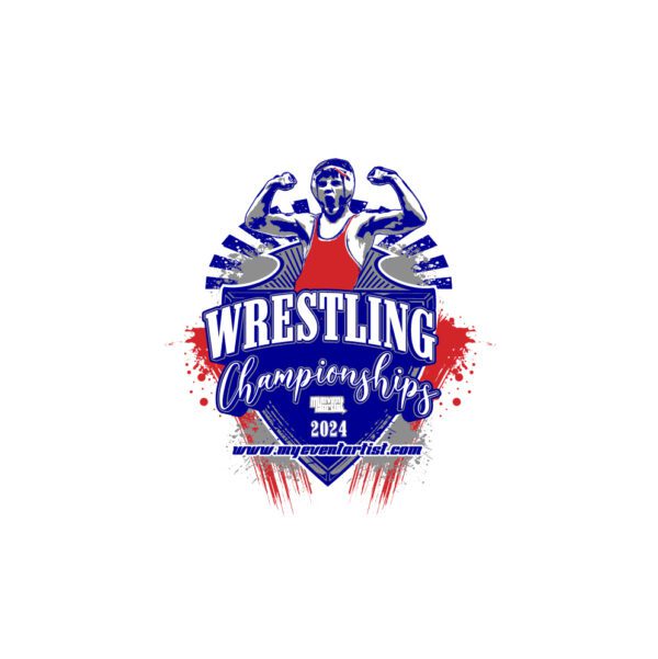 WRESTLING CHAMPIONSHIPS EVENT ADJUSTABLE VECTOR DESIGN7-01