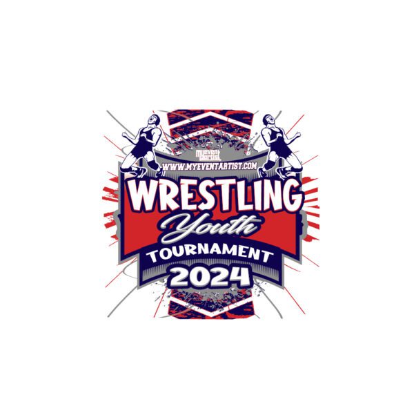 WRESTLING YOUTH TOURNAMENT EVENT ADJUSTABLE VECTOR DESIGN12-01