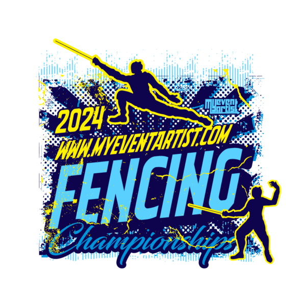 FENCING CHAMPIONSHIPS EVENT ADJUSTABLE VECTOR DESIGN4-01