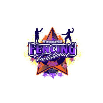 FENCING INVITATIONAL EVENT ADJUSTABLE VECTOR DESIGN1-01